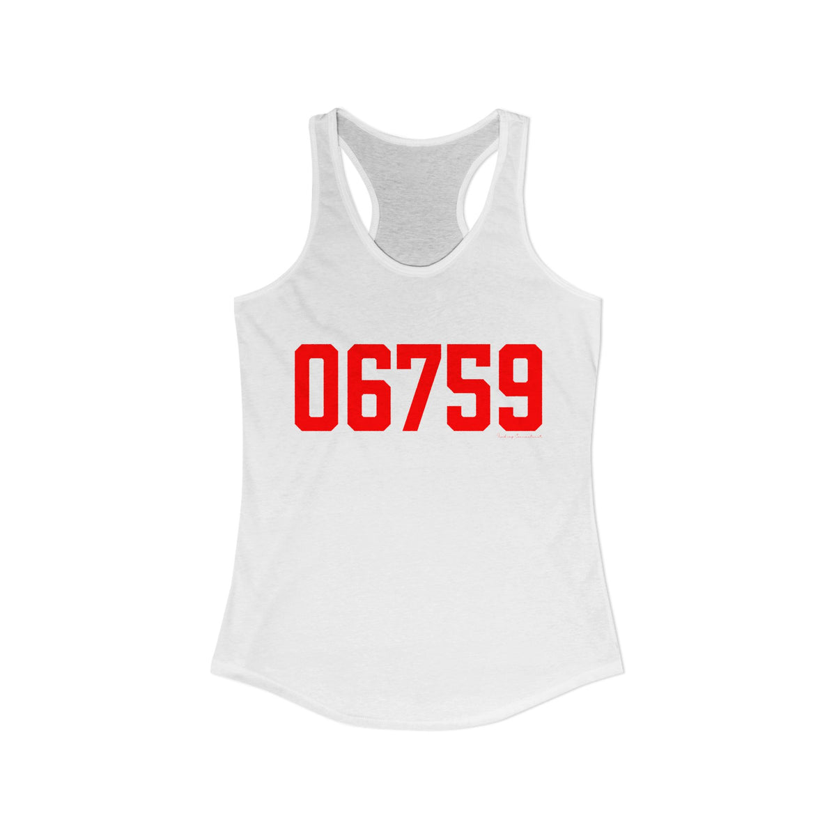 06759 Litchfield Connecticut Zip Code Women's Ideal Racerback Tank Top