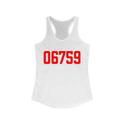 06759 Litchfield Connecticut Zip Code Women's Ideal Racerback Tank Top