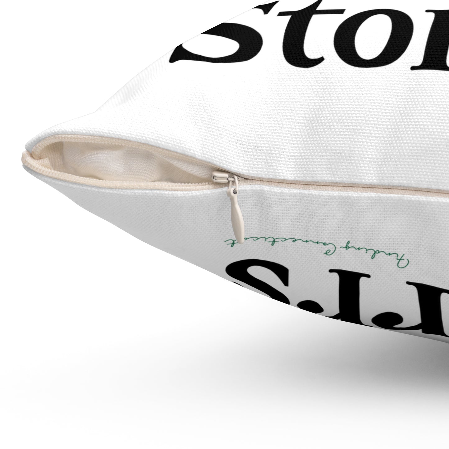 I Clover Storrs Spun Polyester Square Pillow
