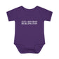 Just a kid from Burlington Infant Baby Rib Bodysuit