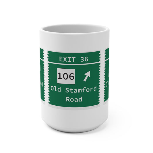 Vintage Merritt Parkway Exit 36 Sign Mug 15oz
