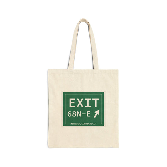 Vintage Exit 68N-E WCP Sign Cotton Canvas Tote Bag