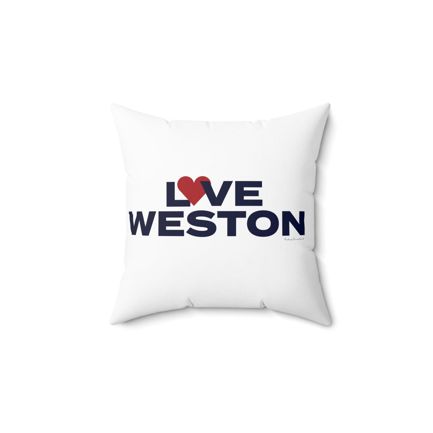 Love Weston Spun Polyester Square Pillow