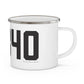 06340 Groton Connecticut Zip Code Enamel Camping Mug