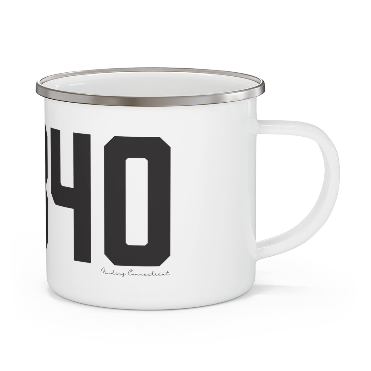 06340 Groton Connecticut Zip Code Enamel Camping Mug