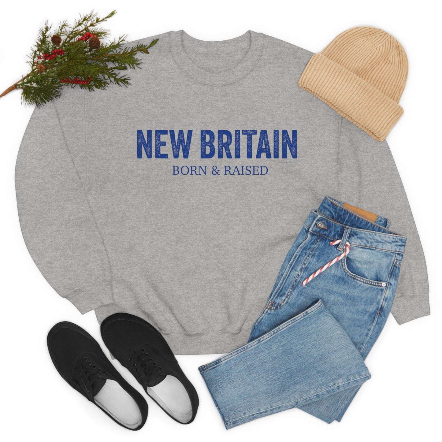 New Britain Born & Raised Unisex Heavy Blend™ Crewneck Sweatshirt