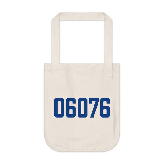 06076 Stafford Connecticut Zip Code Organic Canvas Tote Bag