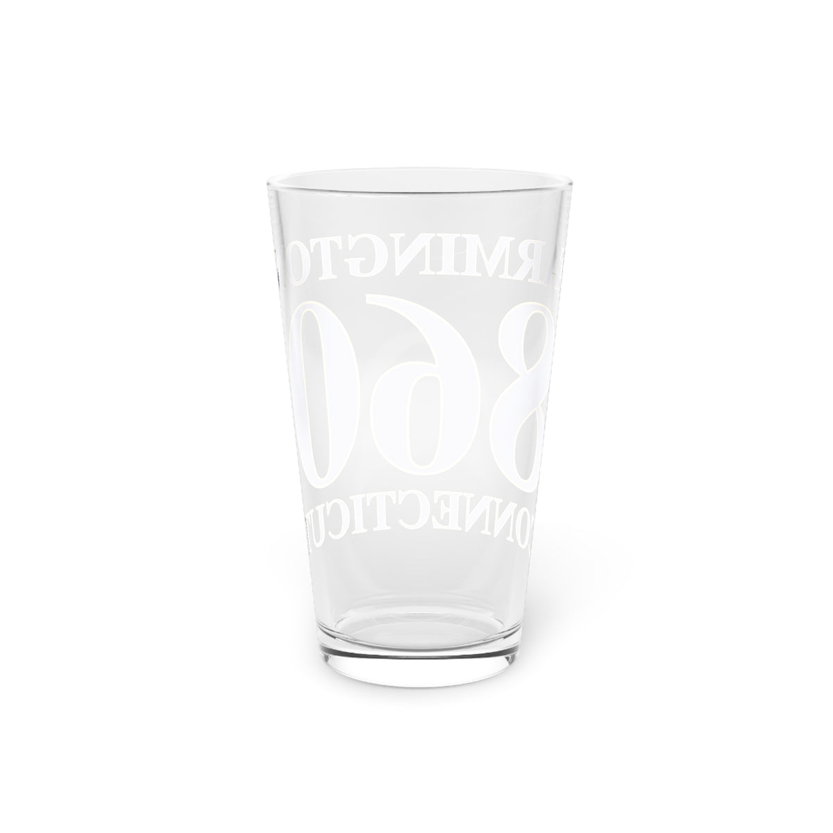 Farmington 860 Connecticut Pint Glass, 16oz