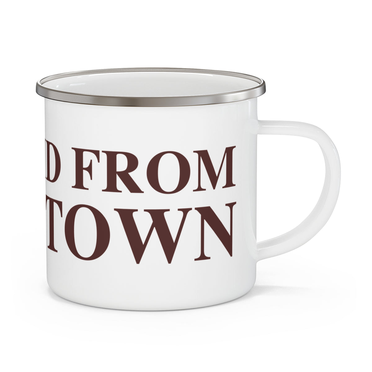 Just a kid from Voluntown Enamel Camping Mug