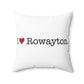 I Heart Rowayton. Spun Polyester Square Pillow