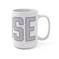 Goose Zip Code Gray & Purple Mug 15oz