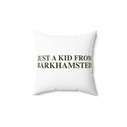 Just a kid from Barkhamsted Polyester Square Pillow