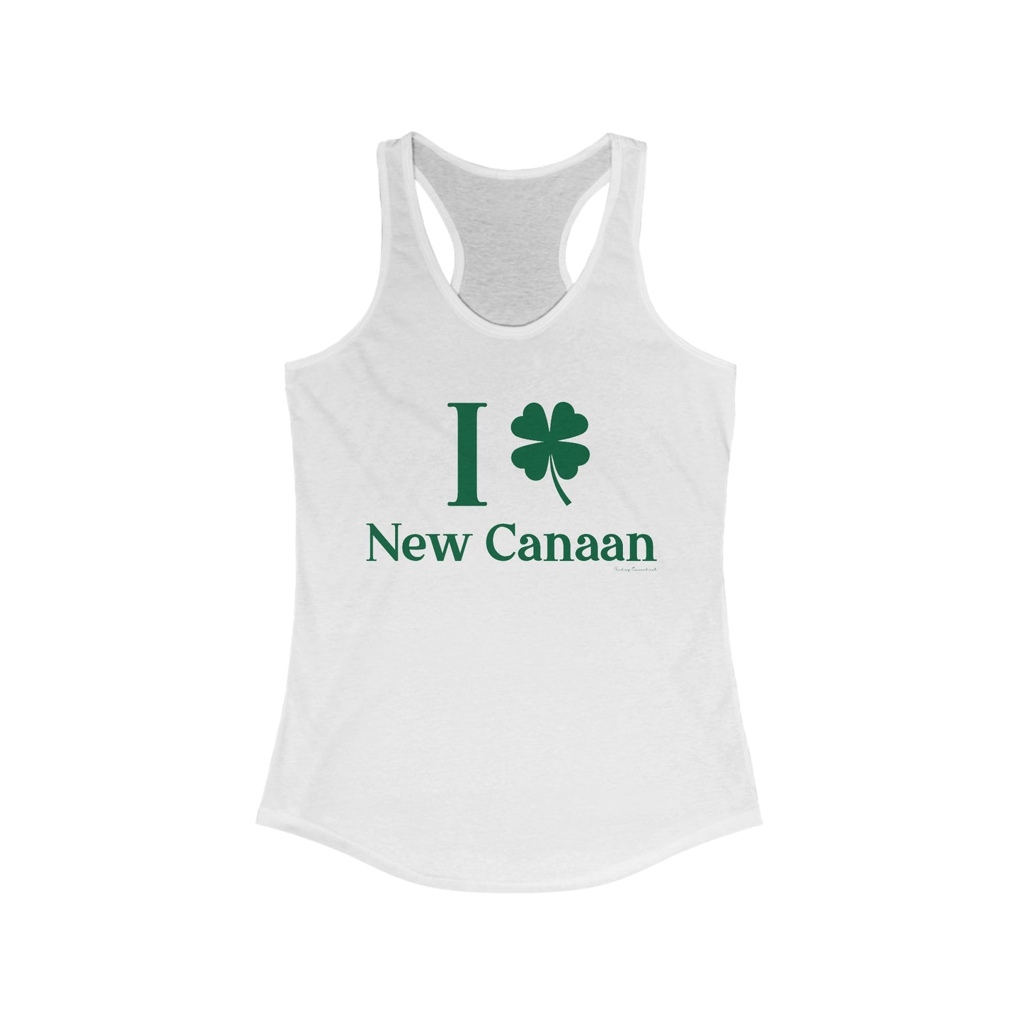 I Clover New Canaan (Green) Women's Ideal Racerback Tank