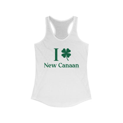 I Clover New Canaan (Green) Women's Ideal Racerback Tank