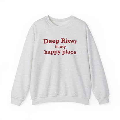 Deep River is My Happy Place Unisex Heavy Blend™ Crewneck Sweatshirt