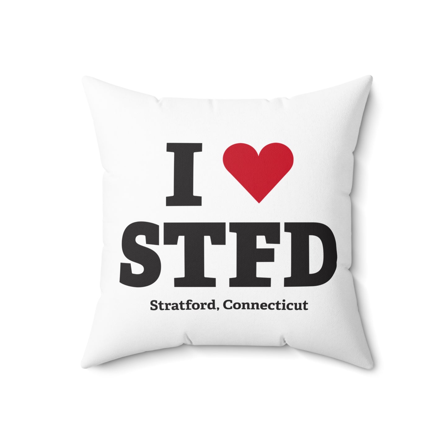 I Heart STFD Spun Polyester Square Pillow