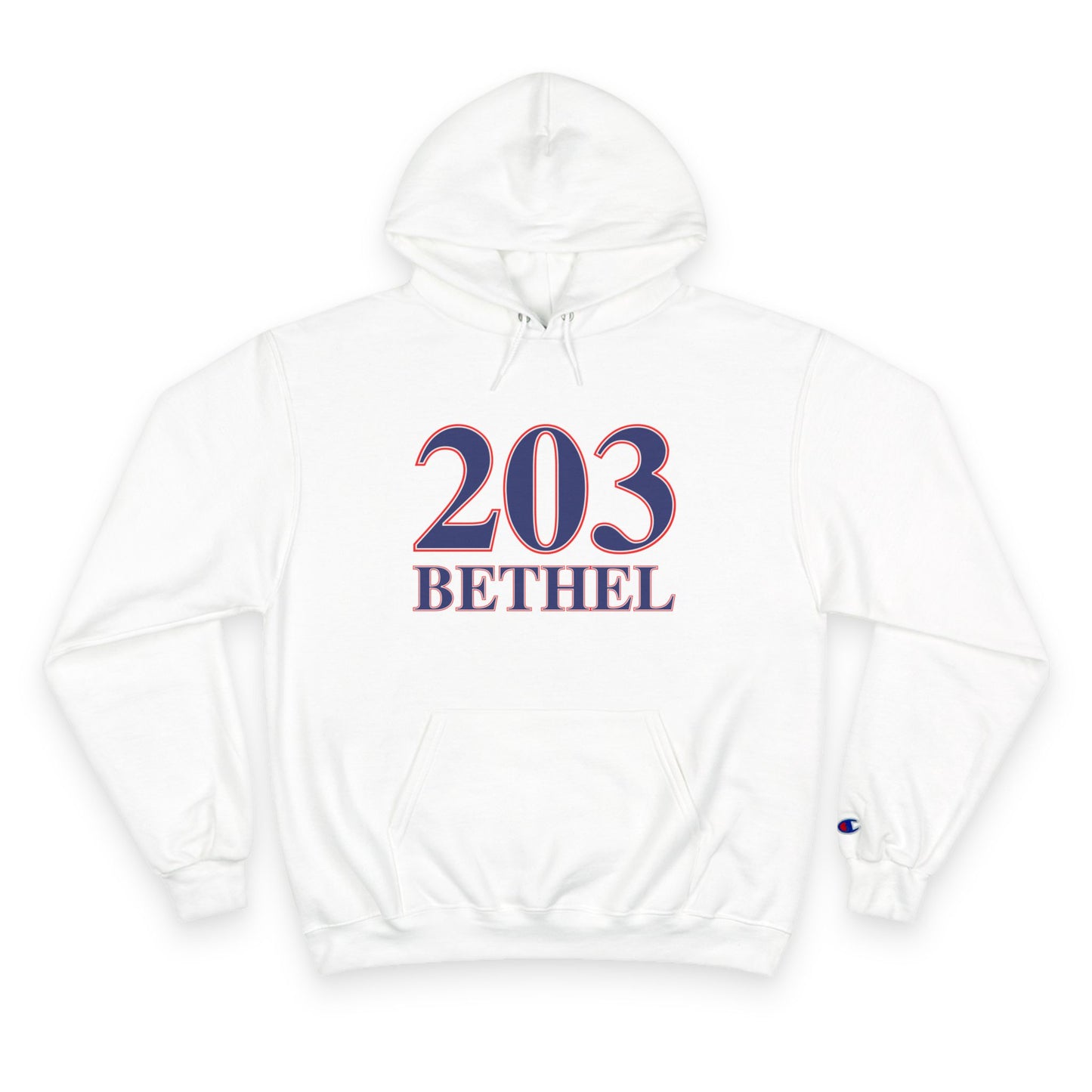 203 Bethel Red White & Blue Champion Hoodie