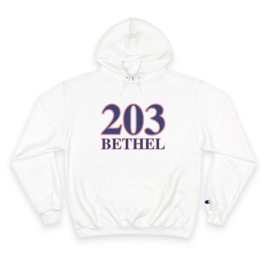 203 Bethel Red White & Blue Champion Hoodie