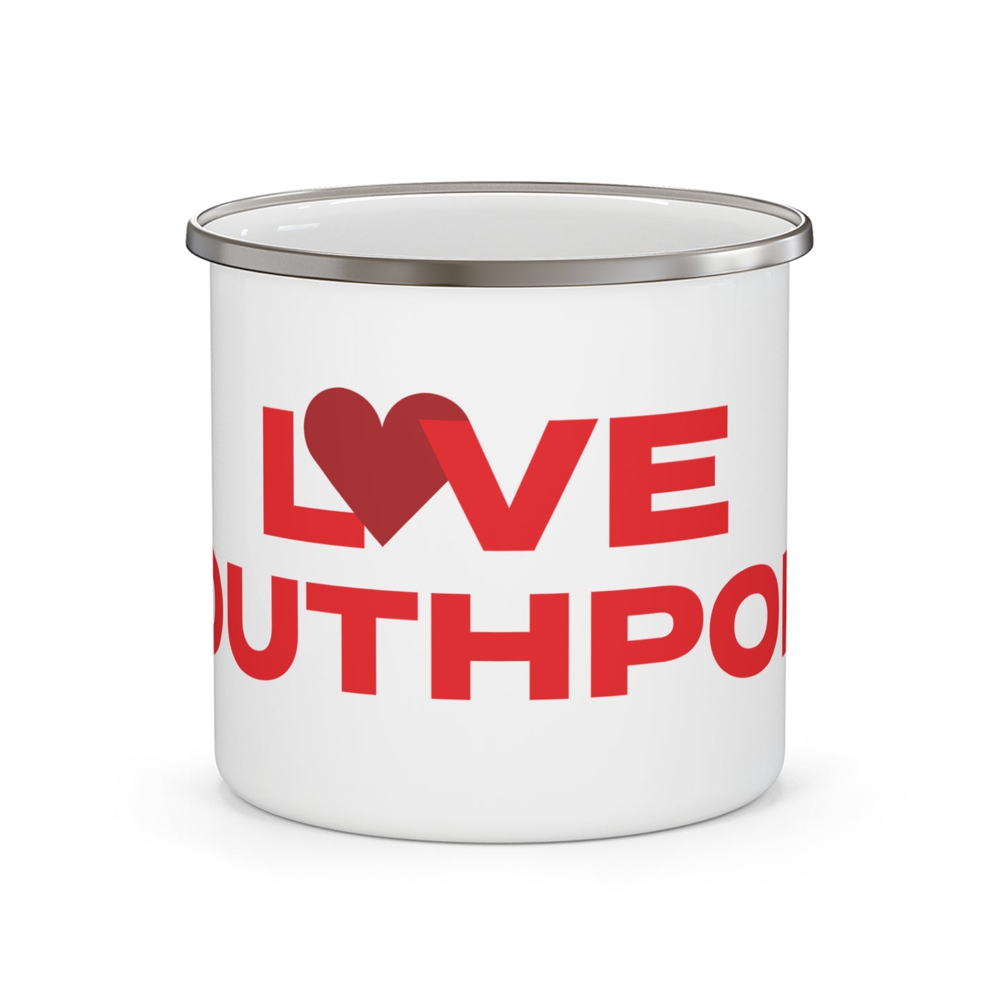 Love Southport Enamel Camping Mug