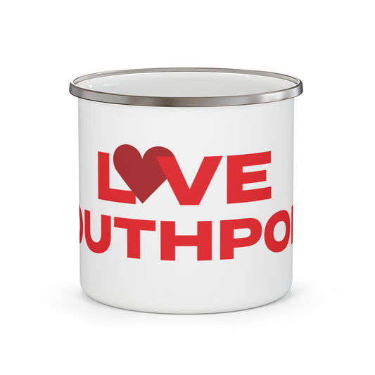 Love Southport Enamel Camping Mug