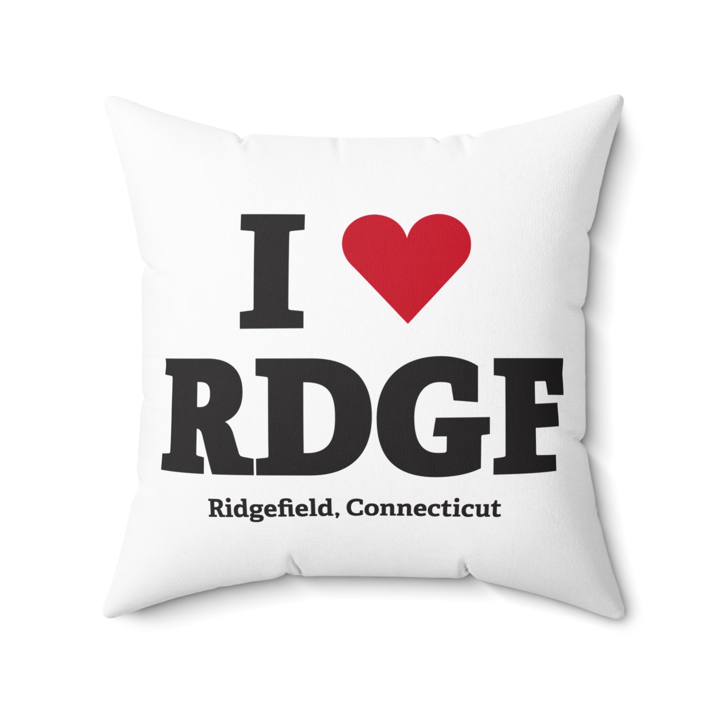 I Heart RDGF Spun Polyester Square Pillow