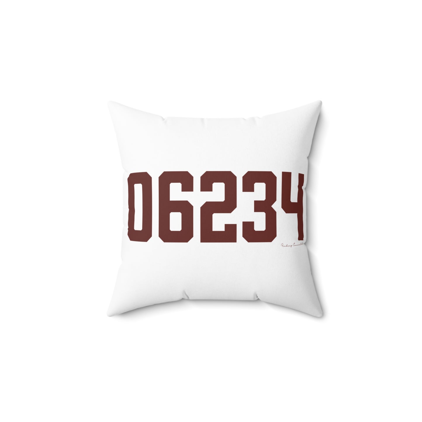 06234 Brooklyn Connecticut Zip Code Spun Polyester Square Pillow