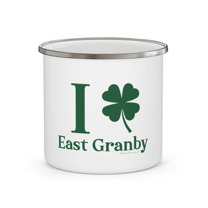 I Clover East Granby Enamel Camping Mug