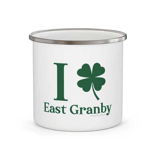 I Clover East Granby Enamel Camping Mug