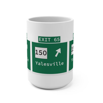 Vintage WCP Exit 65 Sign Mug 15oz
