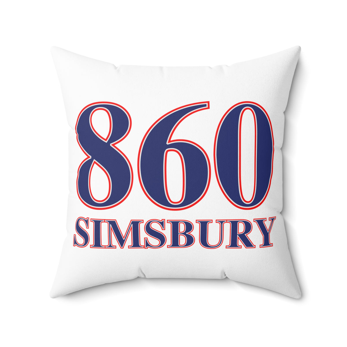 860 Simsbury Hill Red, White & Blue Spun Polyester Square Pillow