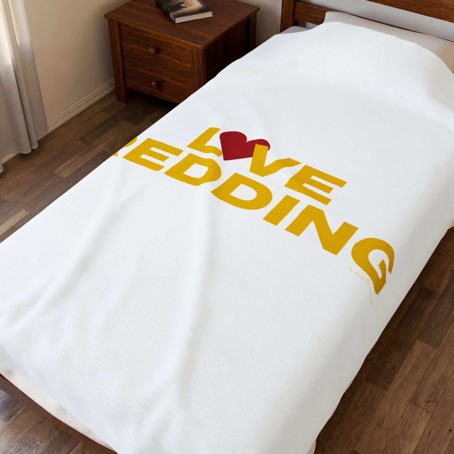 Love Redding Velveteen Plush Blanket