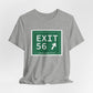 Vintage Exit 56 WCP Sign Unisex Jersey Short Sleeve T-Shirt
