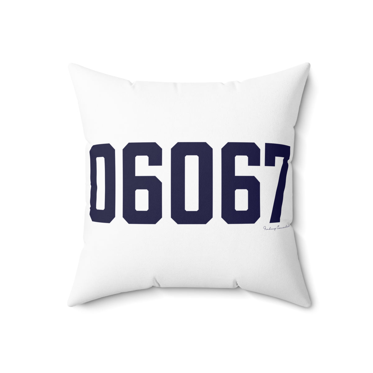 06067 Rocky Hill Connecticut Zip Code Polyester Square Pillow