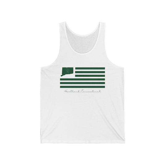 Hartland Connecticut St. Patrick’s Day Flag Unisex Jersey Tank Top