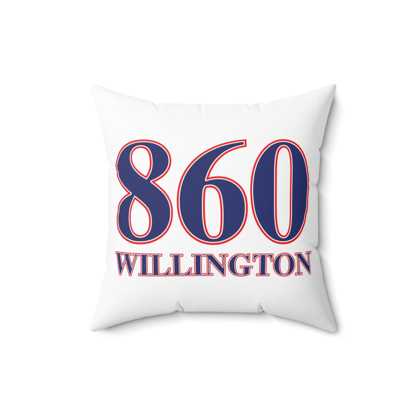 860 Willington, Red, White & Blue  Spun Polyester Square Pillow