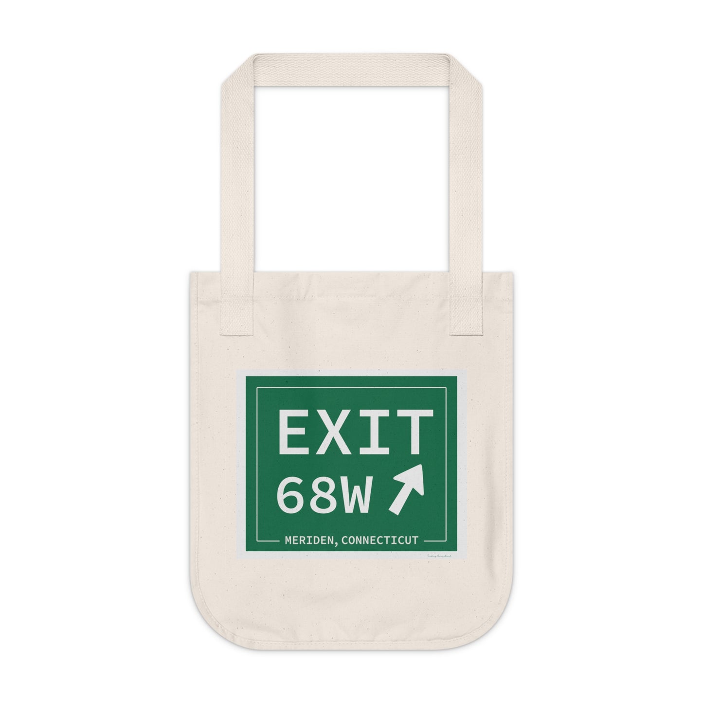 Vintage Exit 68W WCP Sign Organic Canvas Tote Bag