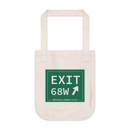 Vintage Exit 68W WCP Sign Organic Canvas Tote Bag