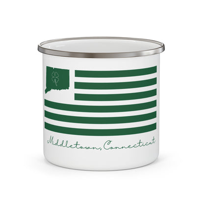 Middletown Connecticut St. Patrick’s Day Flag Enamel Camping Mug