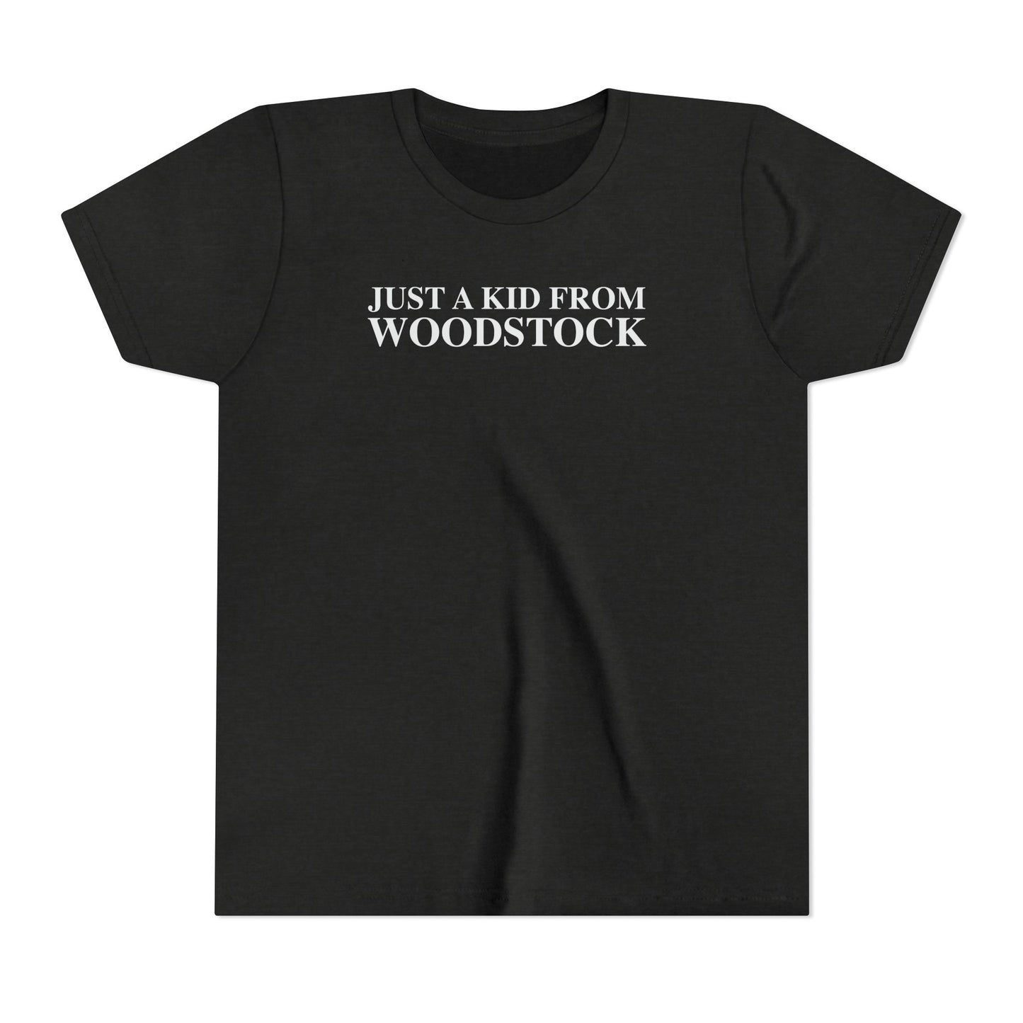 Just a kid from Woodstock Youth Short Sleeve T-Shirt