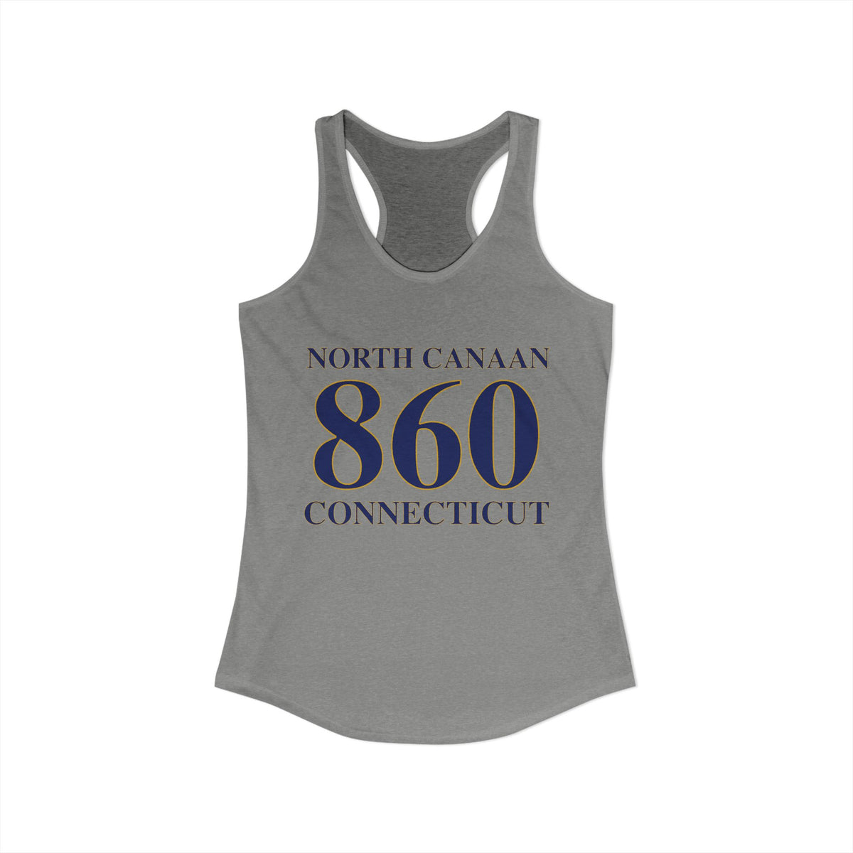 North Canaan 860 Connecticut Women's Ideal Racerback Tank Top