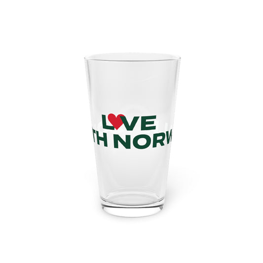 Love South Norwalk Pint Glass, 16oz