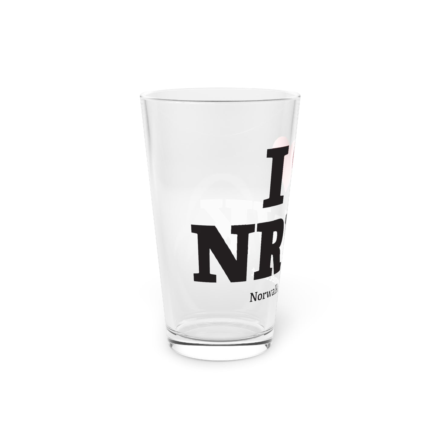 I Heart NRWK Pint Glass, 16oz