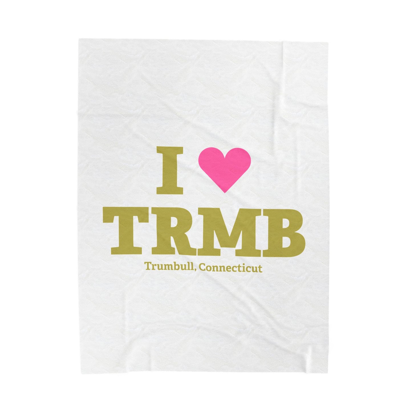 I Heart TRMB Velveteen Plush Blanket