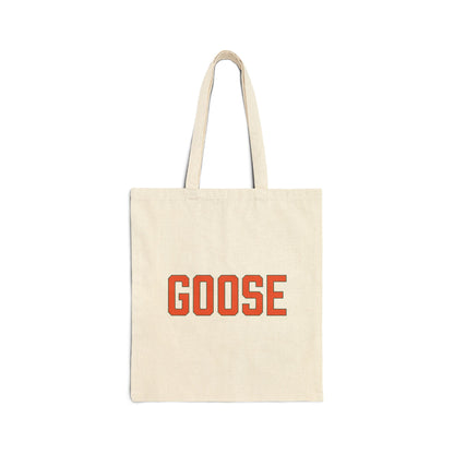 Goose Zip Code Orange & Green Cotton Canvas Tote Bag