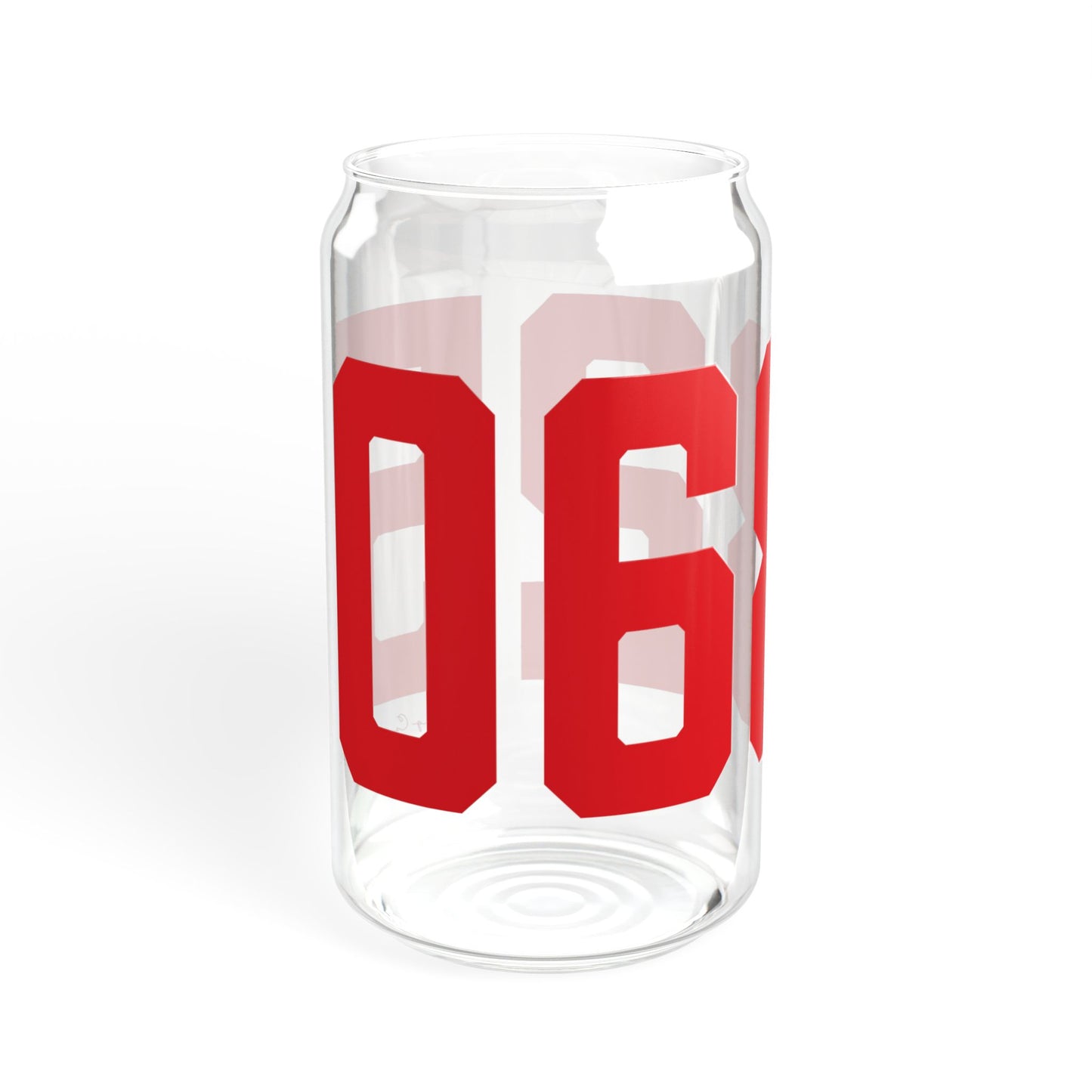 06825 Fairfield Connecticut Zip Code Sipper Glass, 16oz