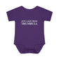 Just a kid from Trumbull  Infant Baby Rib Bodysuit