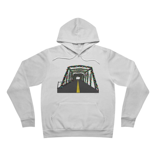 Saugatuck Bridge Lights Unisex Sponge Fleece Pullover Hoodie Sweatshirt
