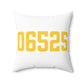 06525 Woodbridge Connecticut Zip Code Polyester Square Pillow