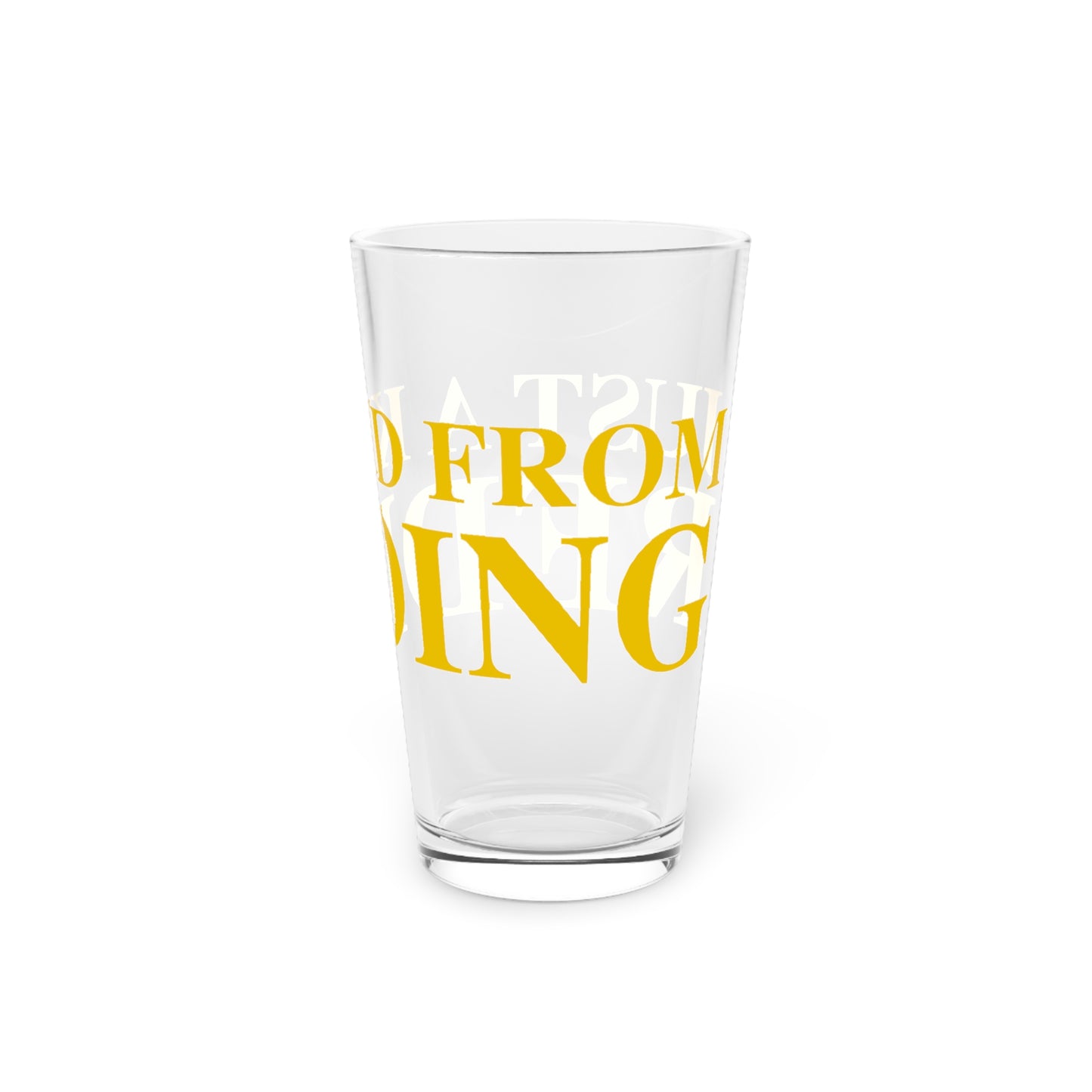 Just a kid from Redding Pint Glass, 16oz