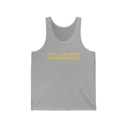 Just a kid from Woodbridge Unisex Jersey Tank Top